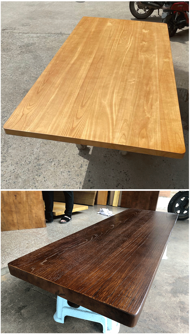 马特维木板定制松木榆木板吧台飘窗台面板电脑书桌餐桌板隔板实木桌面