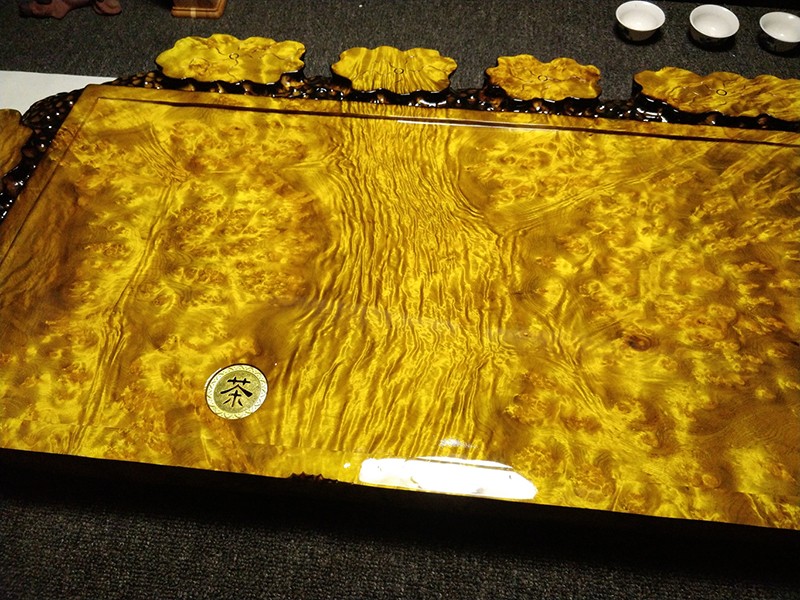 eojq整块黄金樟茶盘根雕天然整块实木茶海原木树根家用客厅泡茶托盘