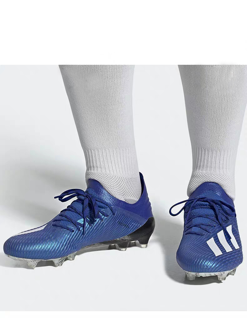 c罗梅西x19足球鞋男ag碎钉tf长钉猎鹰刺客儿童女草地小学生训练鞋ag长