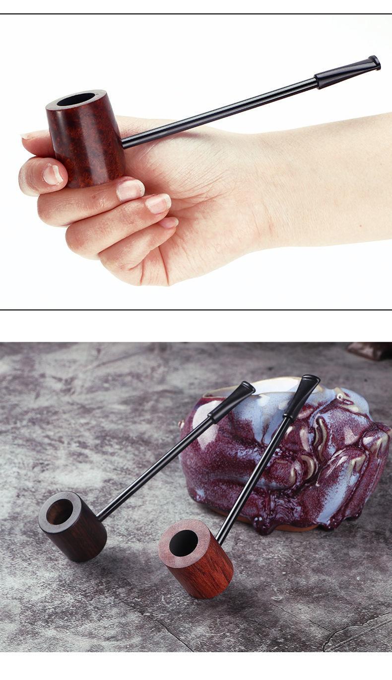 音同款香港入门级大力水手烟斗石楠木木实木烟斗传统老直式石楠木光面