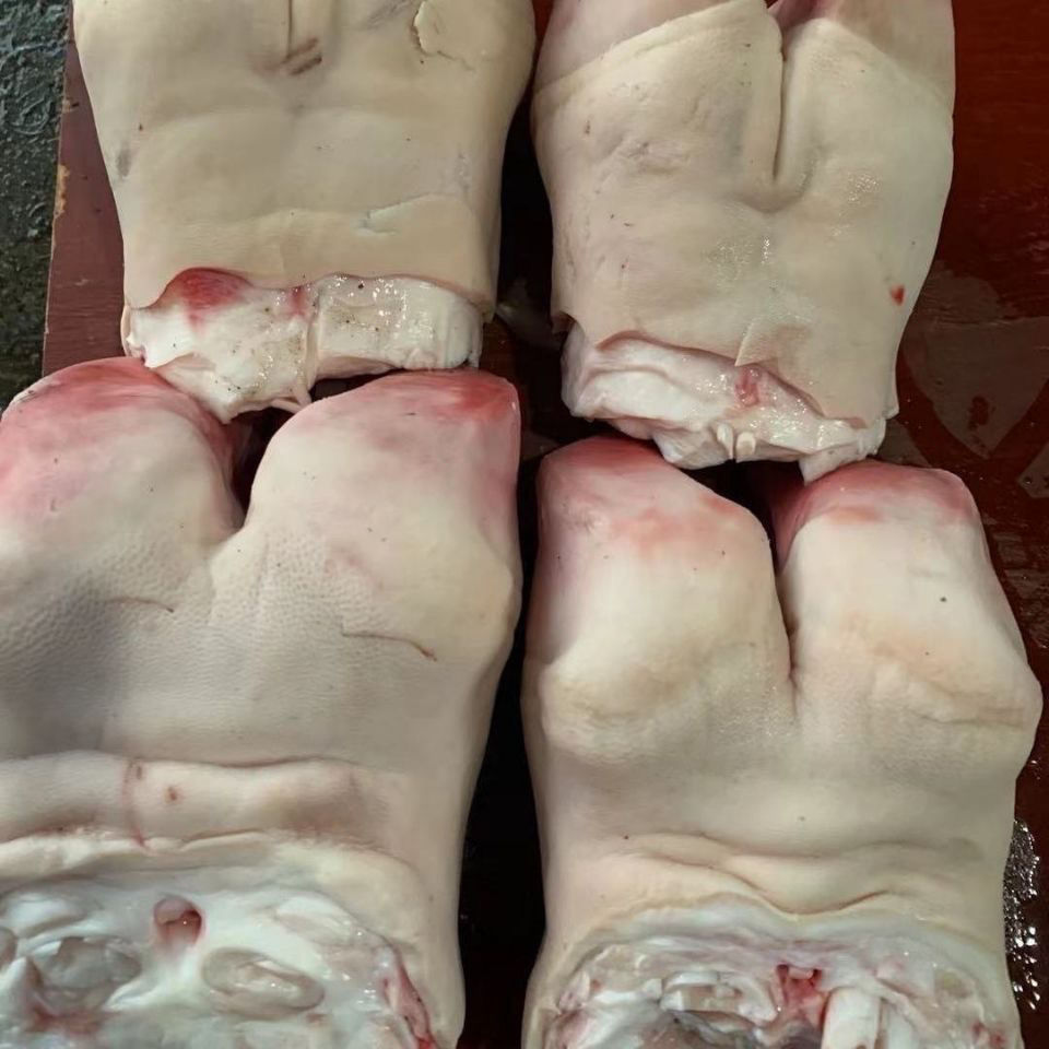 宏嘉睿 新鲜牛蹄子 牛掌牛脚牛爪 清水褪毛带牛蹄筋 精品黄牛蹄3斤