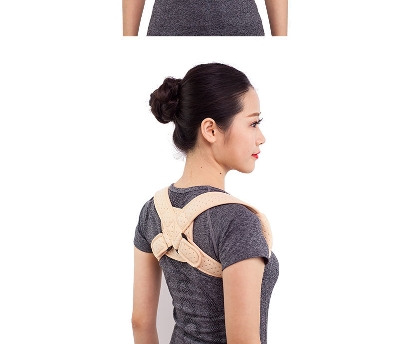 锁骨带骨折固定带肩胛骨骨折绑带8字绑带驼背矫正带现货黑色s码身高