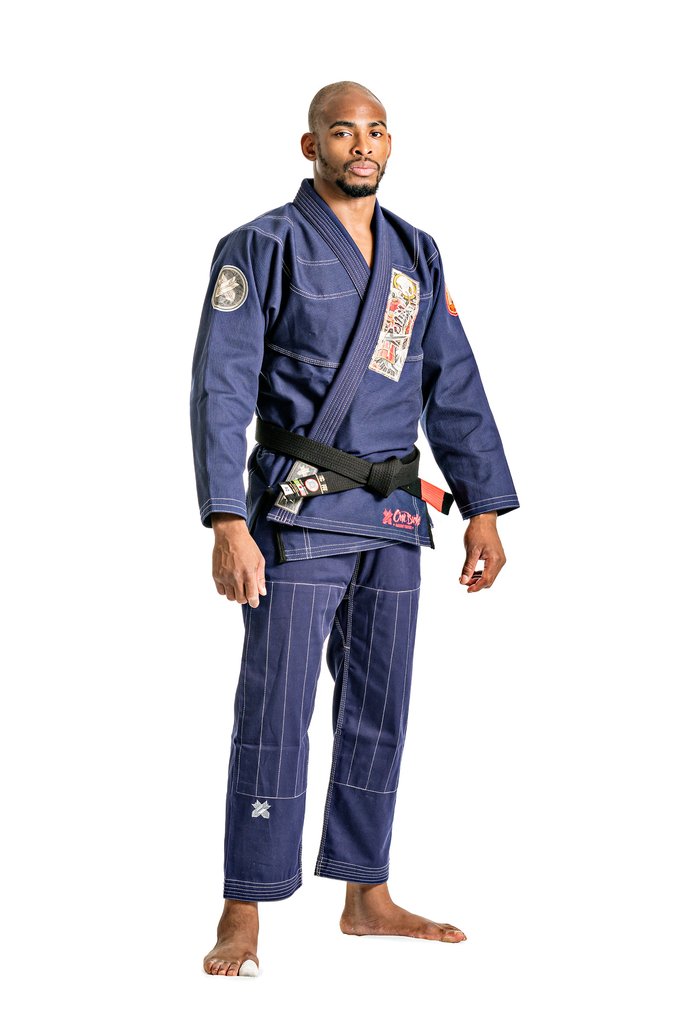 2022新款ronin oni bushi bjj gi navy成人巴西柔术道服 海军蓝色 a0