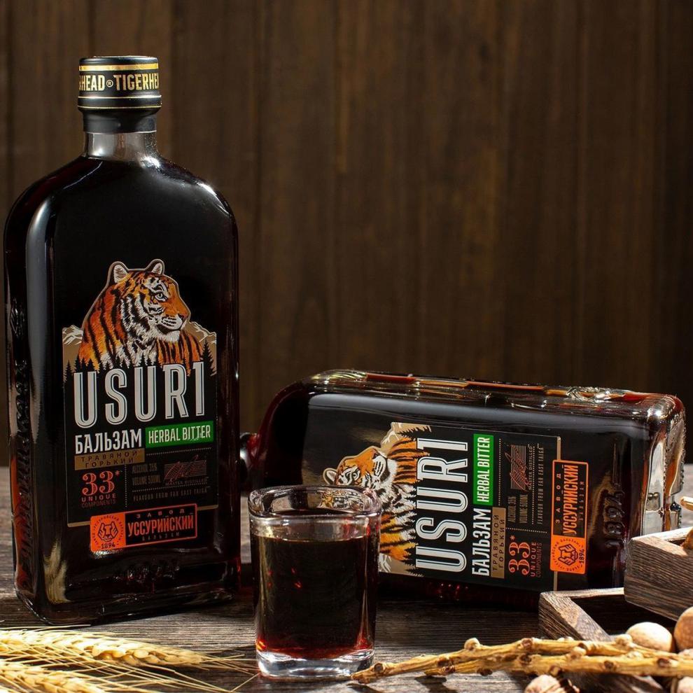 500m 俄罗斯原装usuri进口小虎头牌小鹿茸伏特加男性养生人参虎酒强町