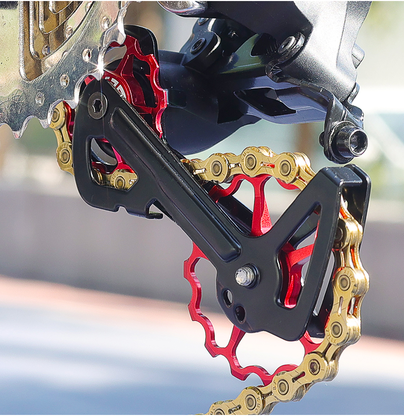 适用于山地公路自行车后拨导轮陶瓷培林轴11t13齿变速器小齿轮配件