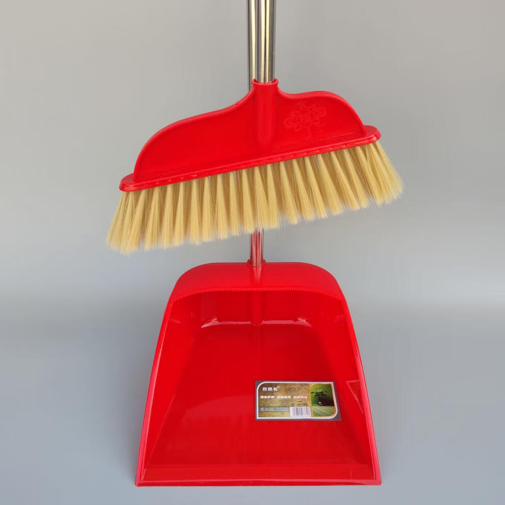 迎新必备婚庆大红扫把喜庆红色簸箕套装结婚用品扫地把扫帚笤帚畚斗套