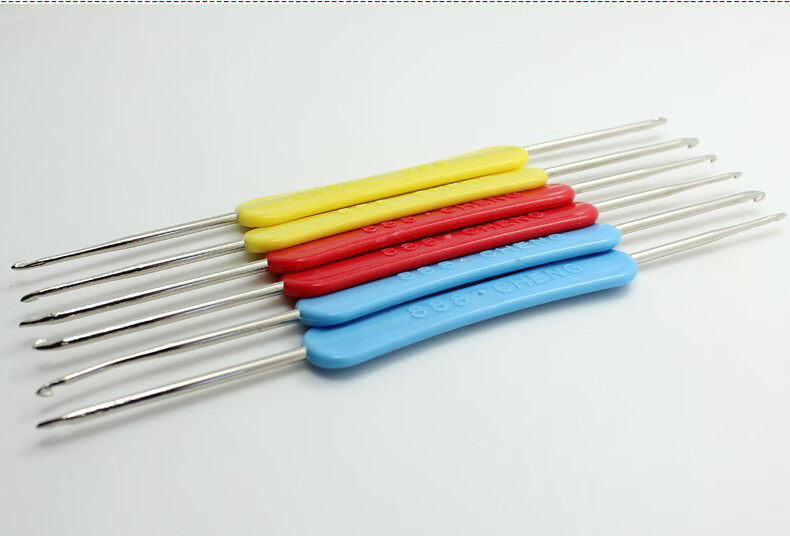 不锈钢双头钩针diy手工编织缝纫工具毛线衫小钩针随意色一把