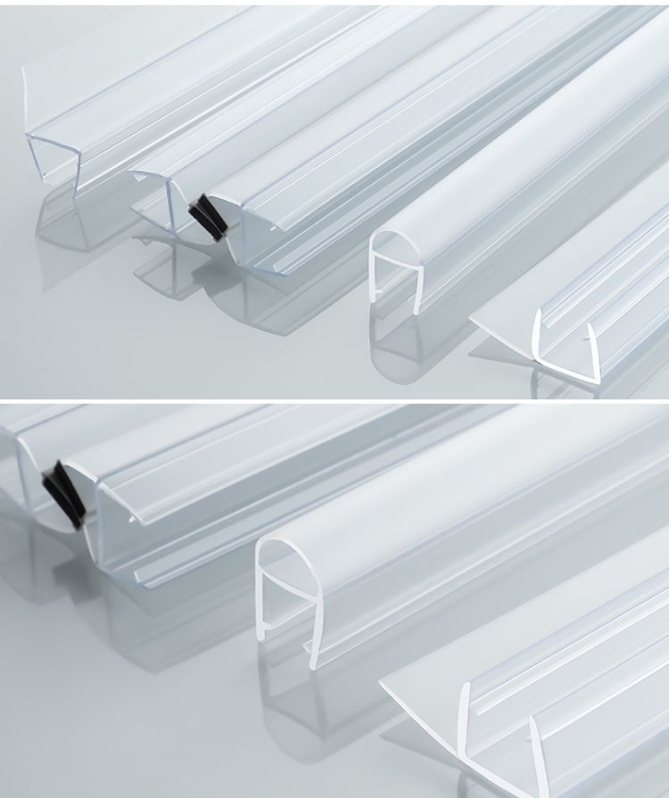 钢化玻璃房密封封边边条淋浴推拉浴室玻璃条护边包挡风护边玻璃 淋浴