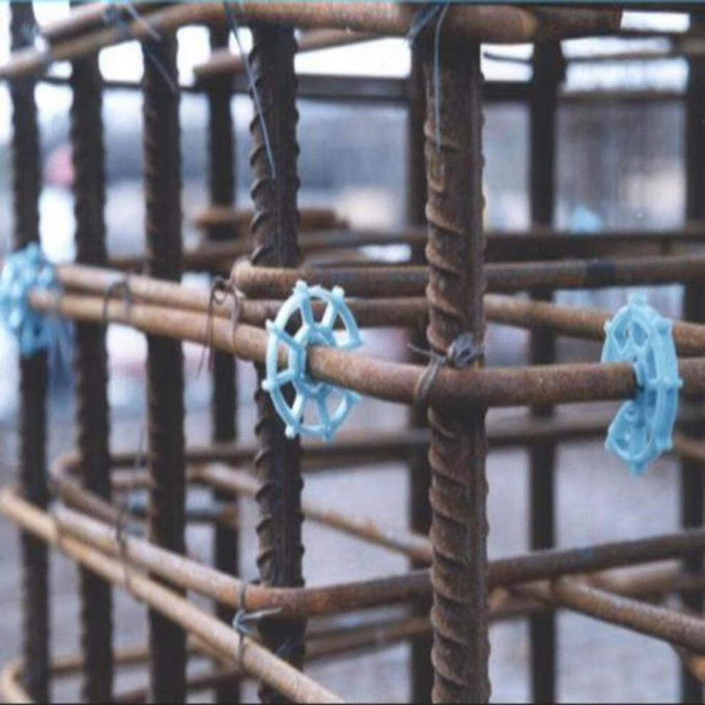 5cm钢筋保护层塑料垫块/2.5圆垫块/2.5梅花卡/2.5墙柱卡 1.