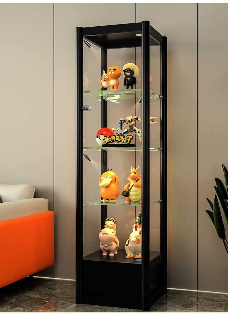 玩具柜展示柜乐高高达模型陈列柜家用奖杯玩具摆件收纳透明玻璃柜子