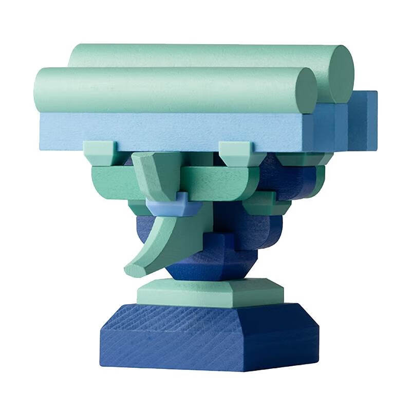 榫卯积木祈年殿榫卯玩具中国古建筑祈年殿斗拱榫卯结构积木故宫模型