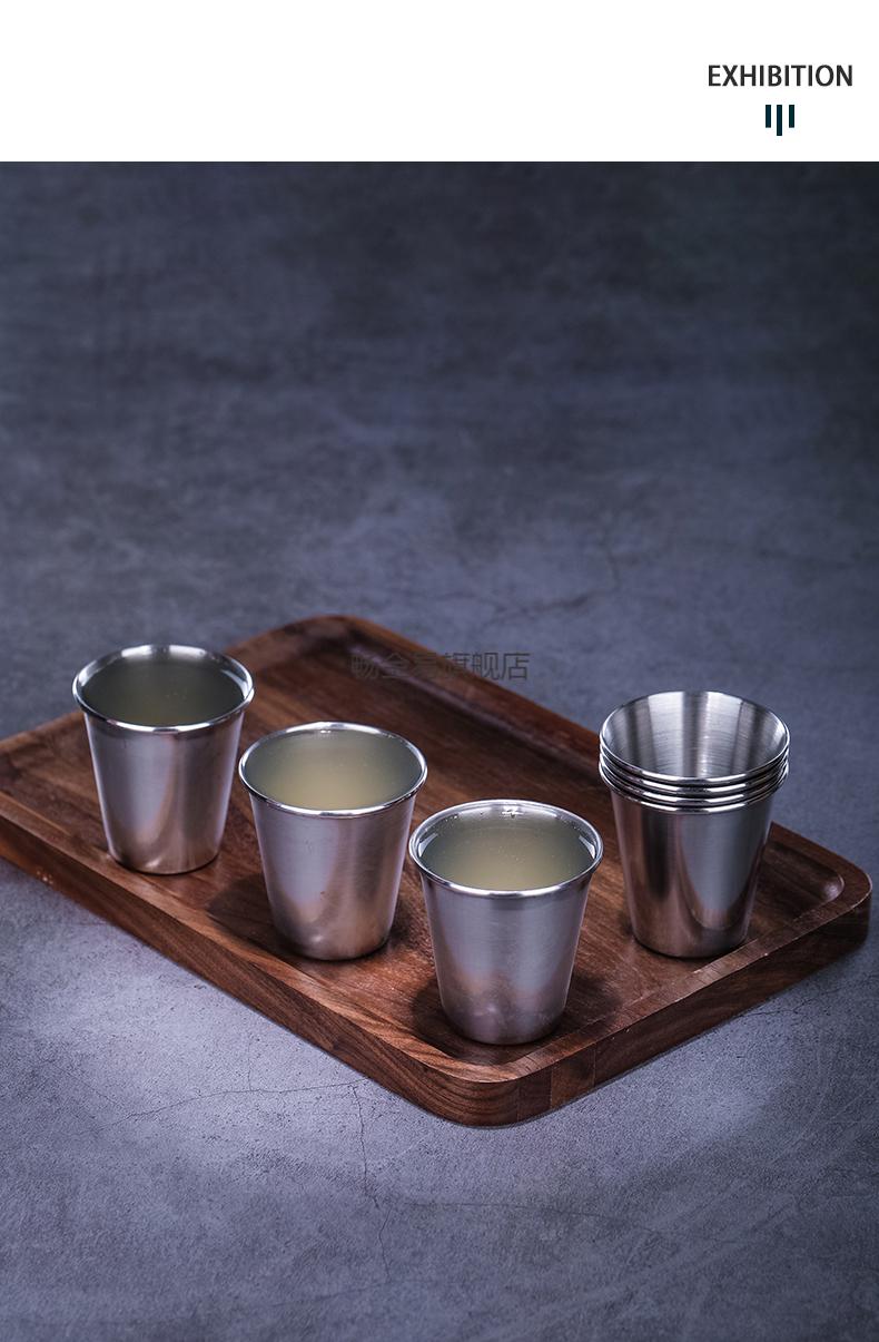 龙舌兰酒杯酒吧传奇不锈钢shot杯调酒杯龙舌兰一口杯鸡尾酒杯子
