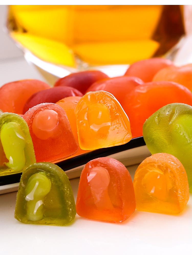 俄罗斯馆进口水果夹心软糖kdv金蜻蜓什锦q糖休闲零食小蜜蜂喜糖500g苏
