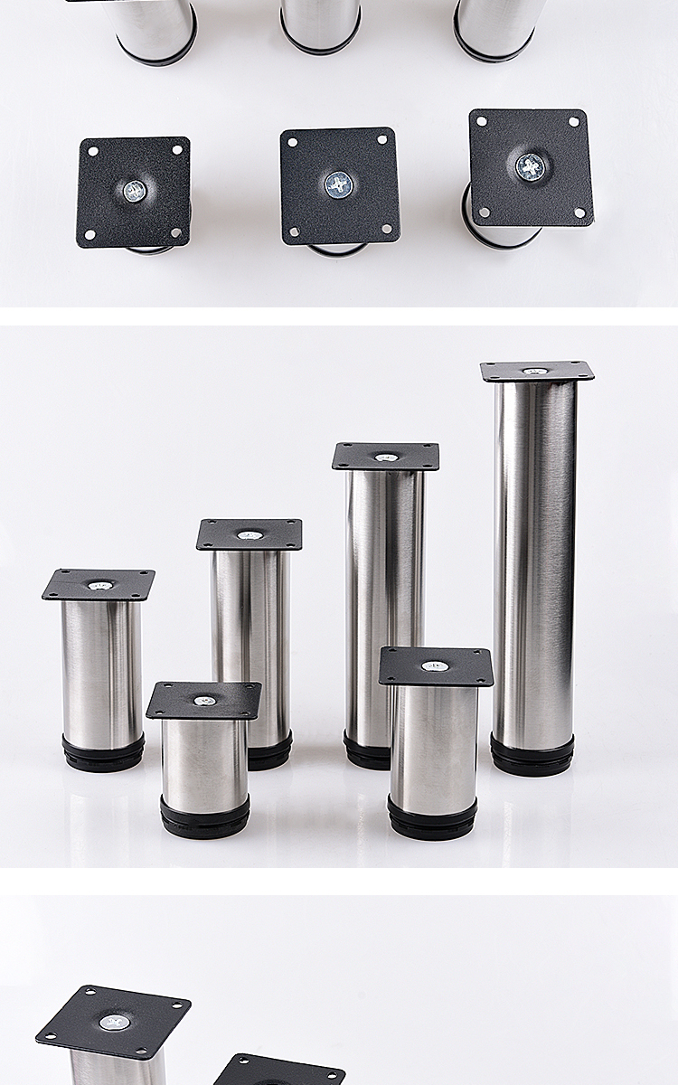 不锈钢金属沙发脚茶几增高底座加高家具脚橱柜腿柜子调整脚垫柜脚