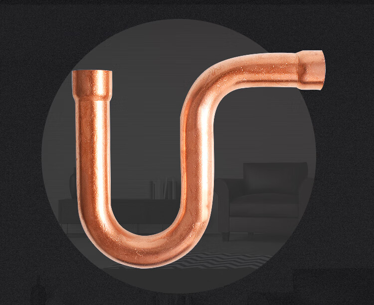 p型铜管接头 紫铜弯头 回油弯配件制冷弓背弯u型铜弯头定制 内径16mm