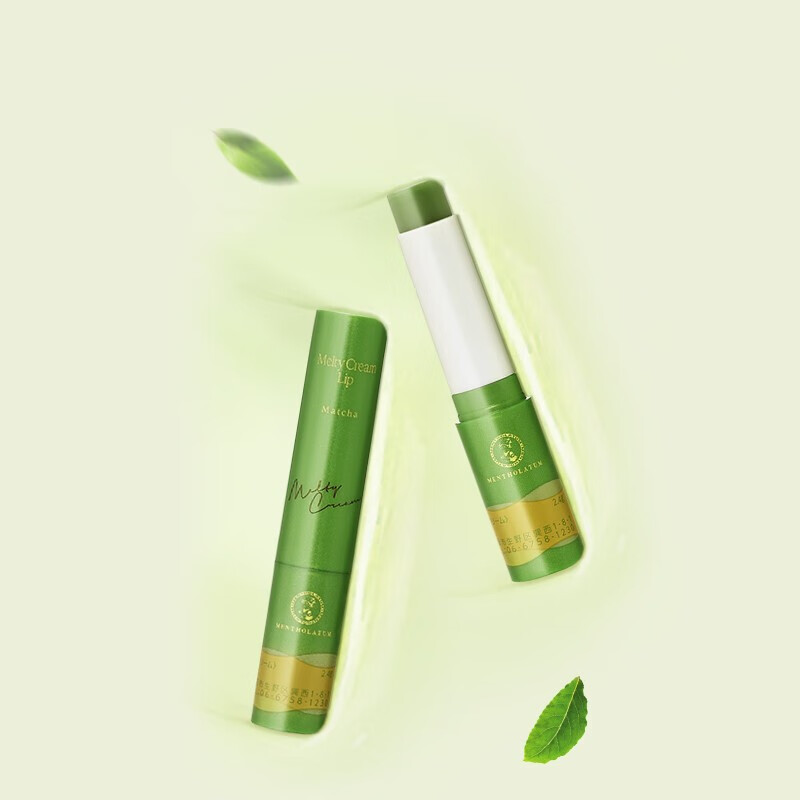 乐敦(rohto)menttum 夏天抗光抹茶润唇膏女滋润补水spf25 曲奇味唇膏