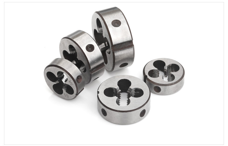 细牙圆板牙丝锥螺纹套丝车丝板牙0.75牙1牙1.25牙1.