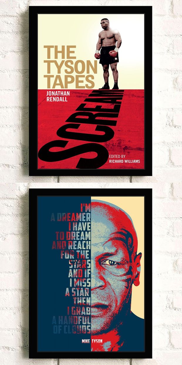 健身海报拳王迈克泰森海报拳击格斗搏击散打装饰挂画励志健身运动墙贴