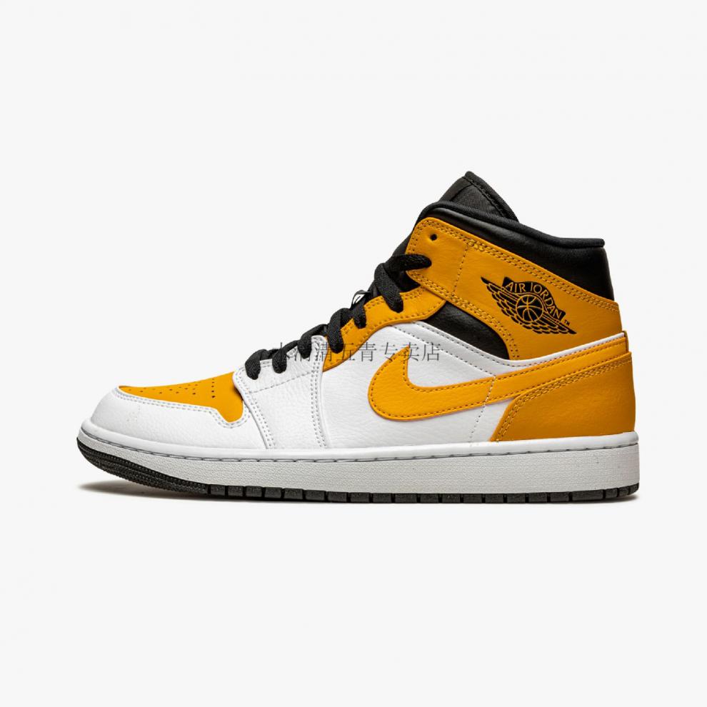 木清清高版本airmidaj黑白黄男女中帮休闲篮球鞋55472417036