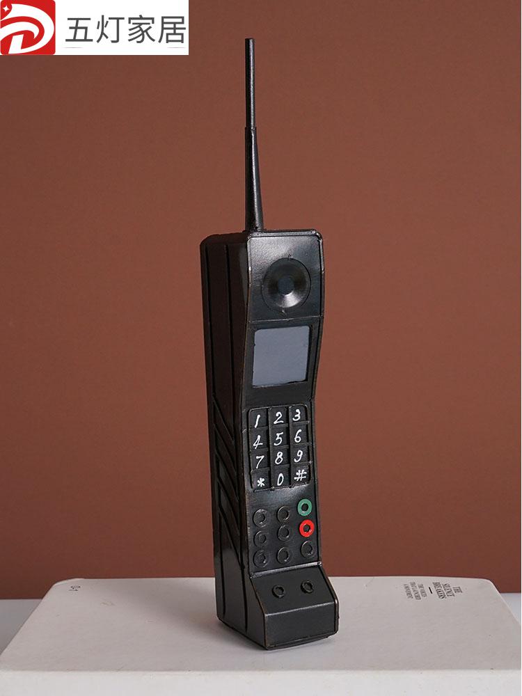 手机大哥大模型摆件老式90年代怀旧老物件80后复古70仿真道具装饰d款
