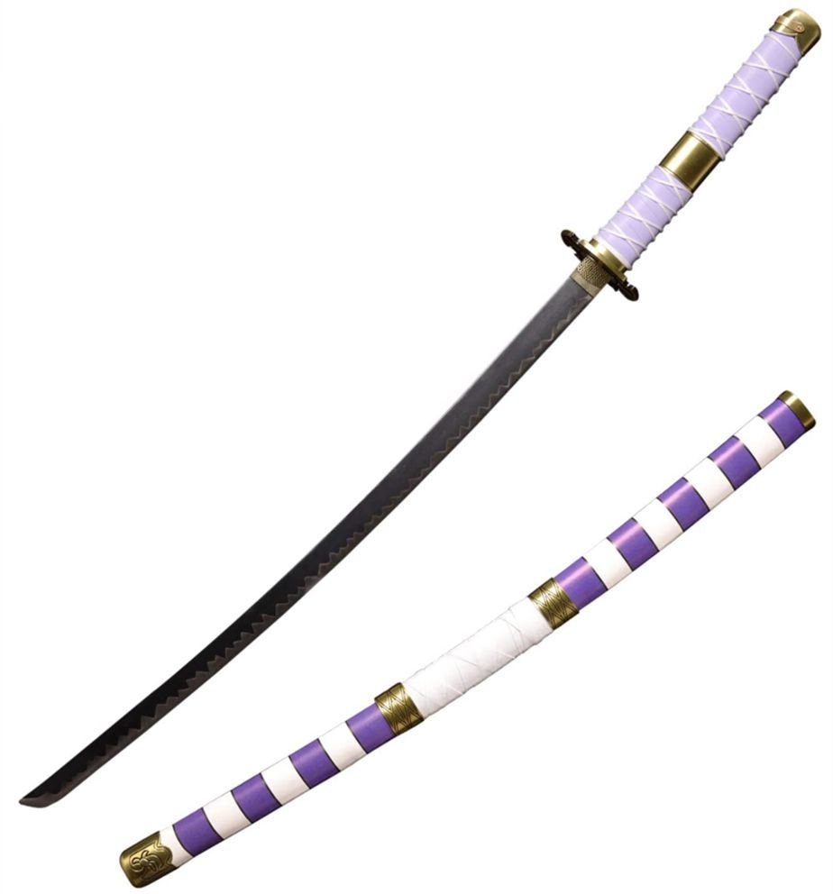 海贼王阎魔刀索隆刀三把刀黑刀秋水和道一文字二三代鬼彻阎魔cos三刀