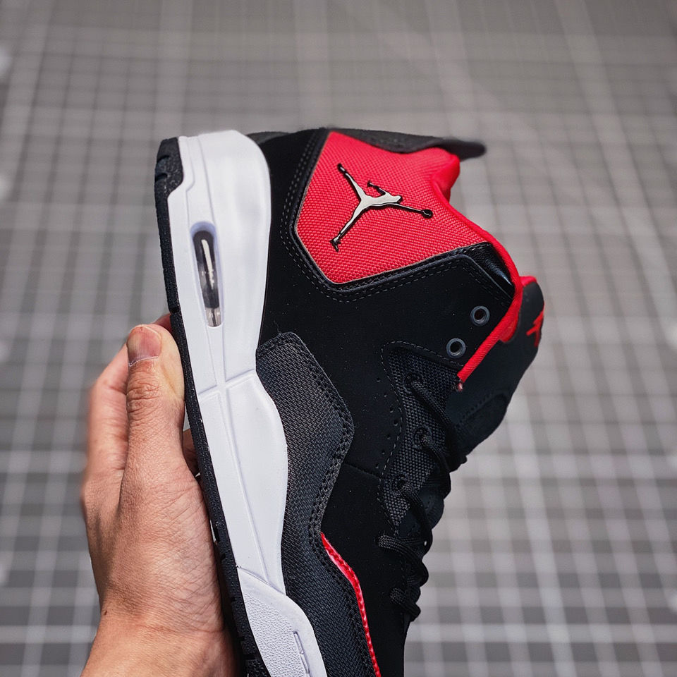 纯原airaj23courtside23黑红乔23运动男女篮球鞋ar1000104黑红36