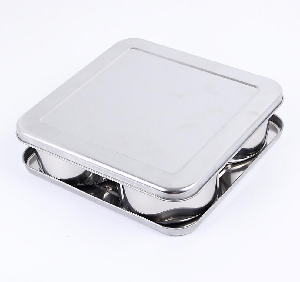 小米mi米家jd好物不锈钢调料盒加厚调味盒厨师专用超大款四格六格