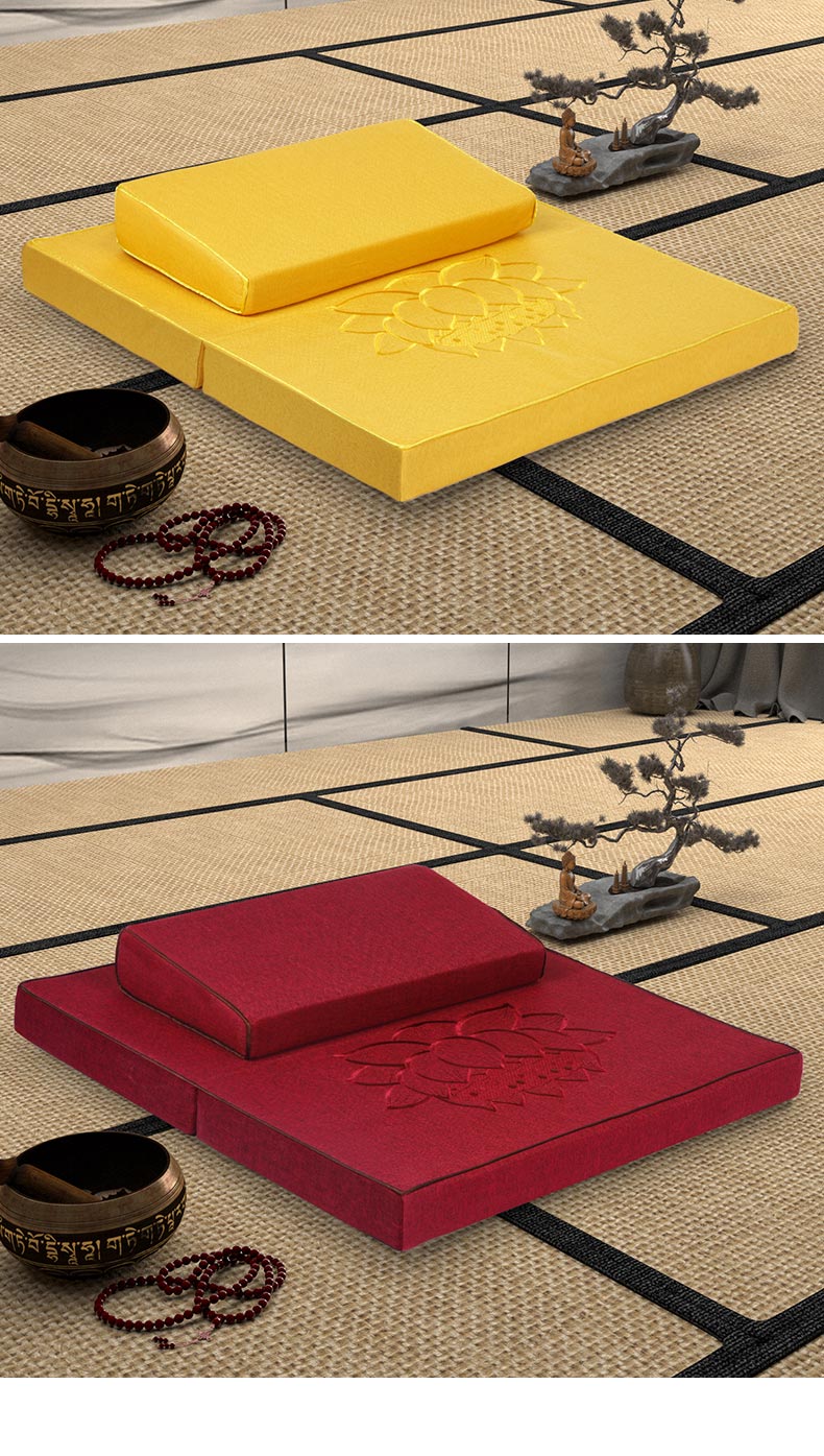 精品拜垫拜佛垫打坐垫禅修垫折叠纯椰丝冥想静坐垫家用盘坐上垫子加厚