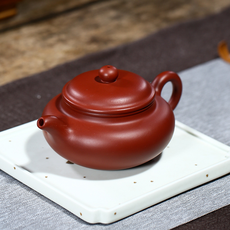 紫砂壶仿古泡茶壶保障茶具套装大容量正宗紫泥纯手工珍藏大红袍250cc