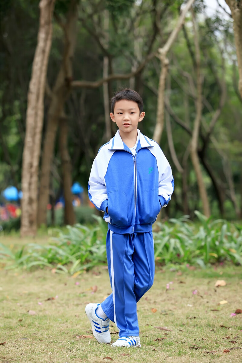 深圳校服 莎臣豹 小冬运上衣 男 蓝色 120cm【图片 价格 品牌 报价】