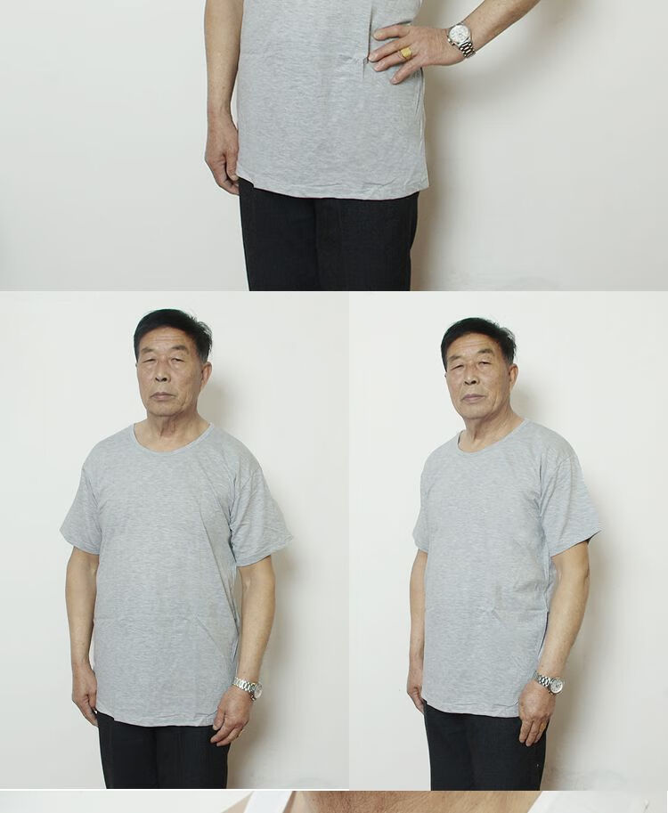 老汉衫老头背心夏季薄款棉跨栏背心中老年人白色棉汗衫男士老头衫圆领