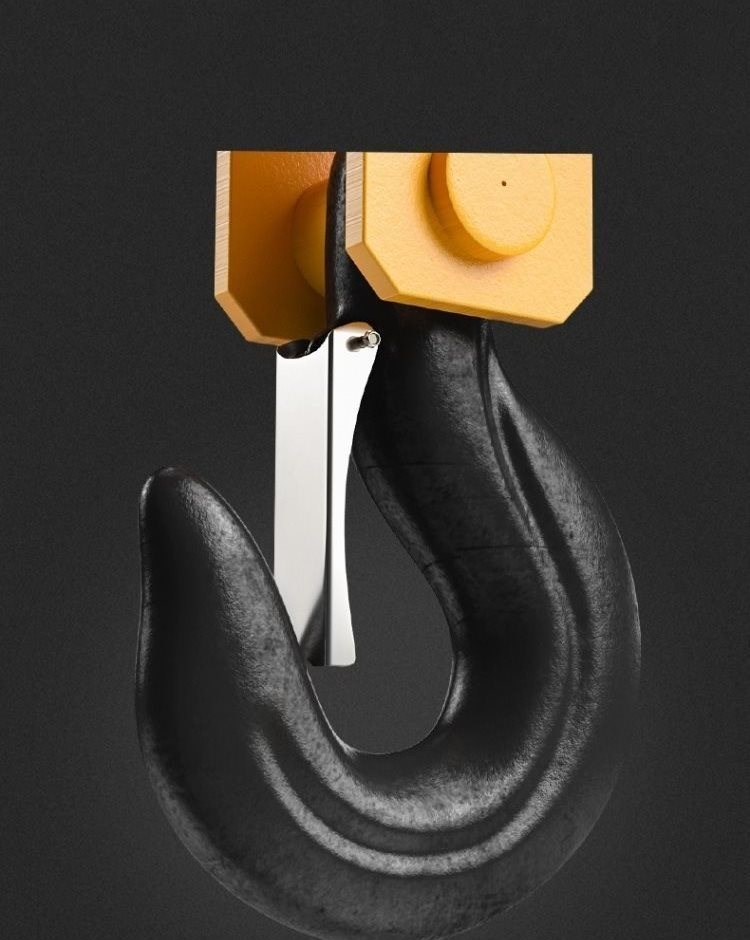 葫芦钓吊钩保险卡行车脱卡扣保险扣龙门吊脱勾沟钩装置 3t特加厚国标