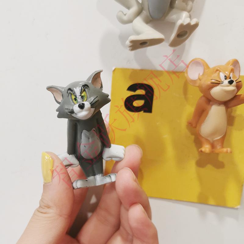 猫和老鼠冰箱贴磁力贴网红卡通玛丽3d立体可爱磁性吸铁石一套追求细节