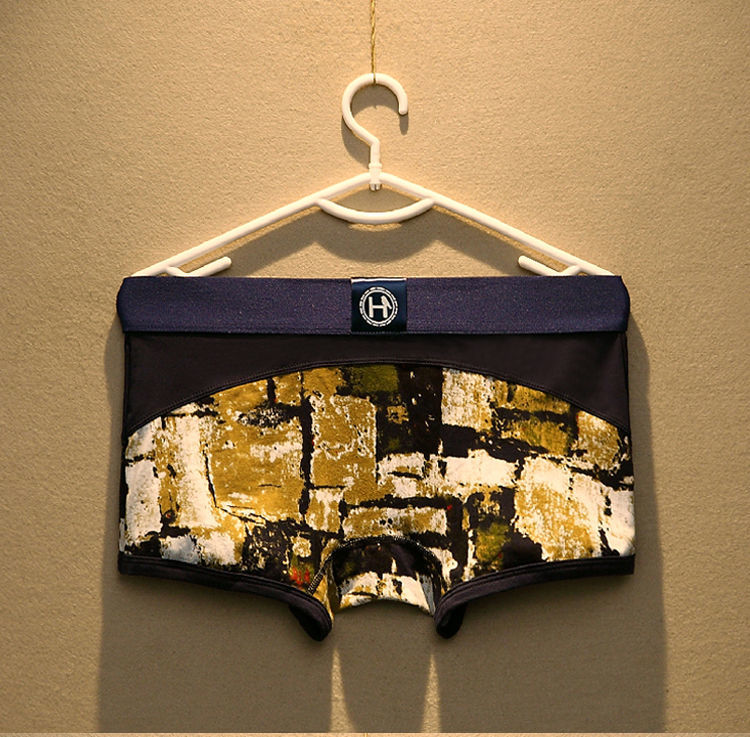 高品质男士内裤华杰龙内裤平角裤青年个性潮流韩版裤衩运动四角短裤头