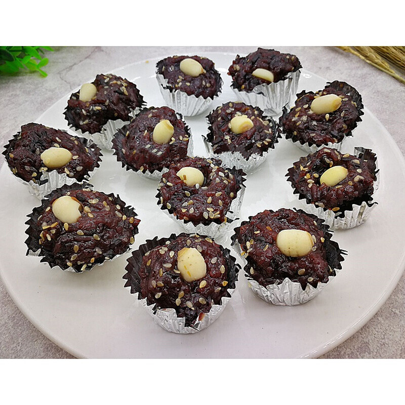 阿诺黑米糕黑糯米饭冷冻半成品360克广式糕甜面点心小吃酒店食材