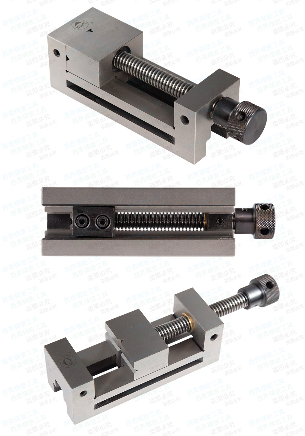 西南工具swt手动丝杆万力批士小重型十字台虎钳高精密平口钳qgg qgg88