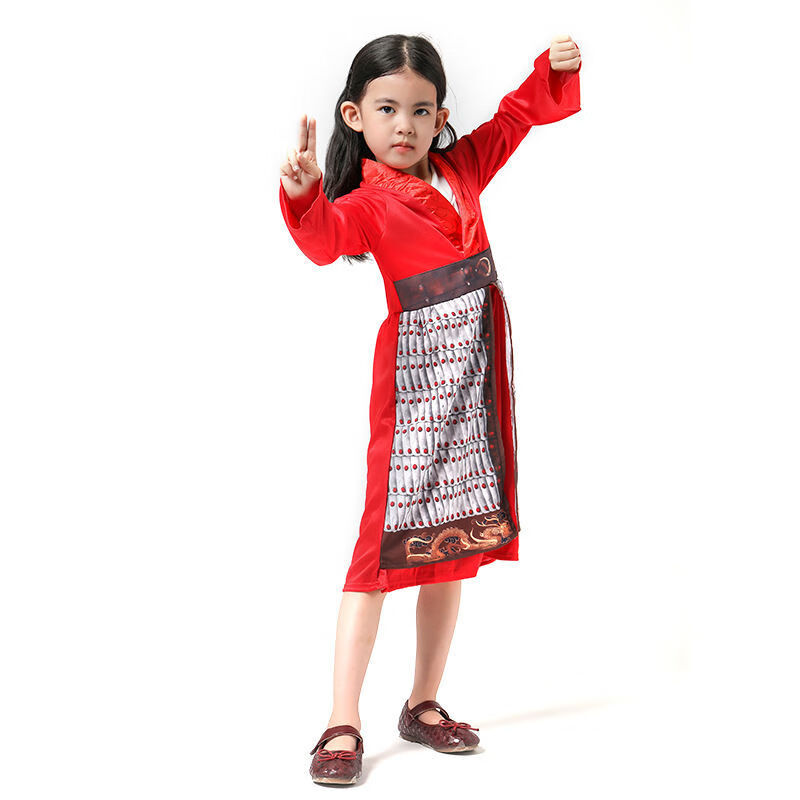 燕珺花木兰服装儿童女孩真人电影花木兰人物造型角色扮演演出服装万圣