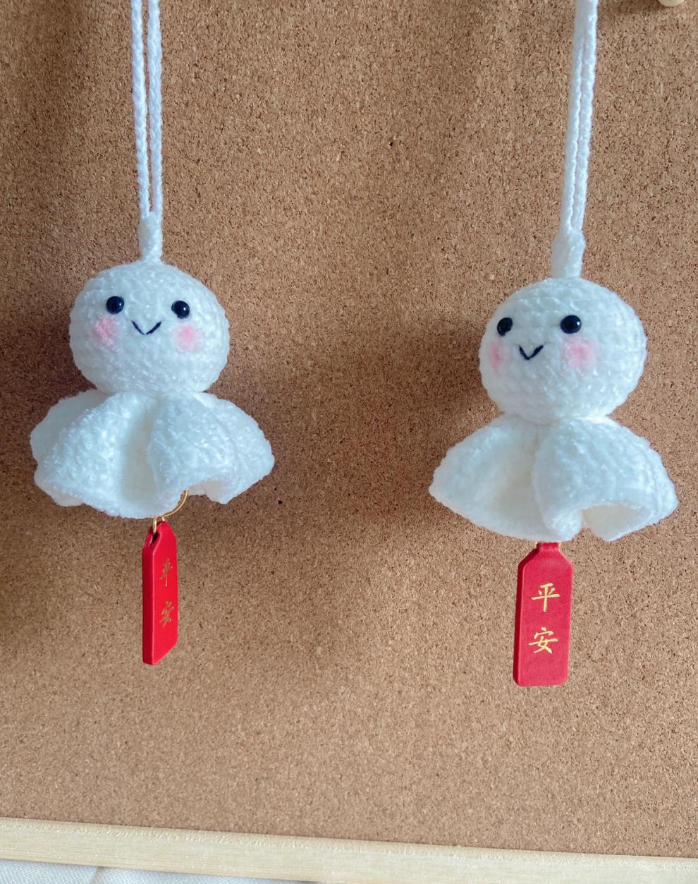 晴天娃娃钩针编织挂件装饰可爱创意挂件钥匙扣包挂件新款晴天娃娃钥匙