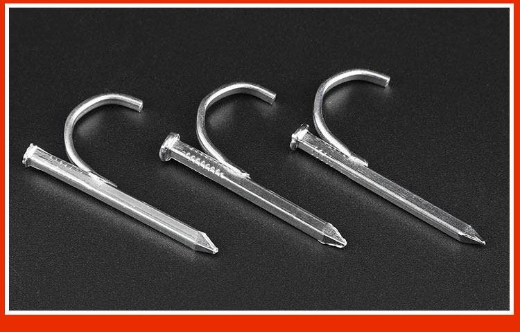 优选bjyq-16 ppr20水管钩钉 入墙勾钉线管卡扣水泥钉 固定钉钩卡钉