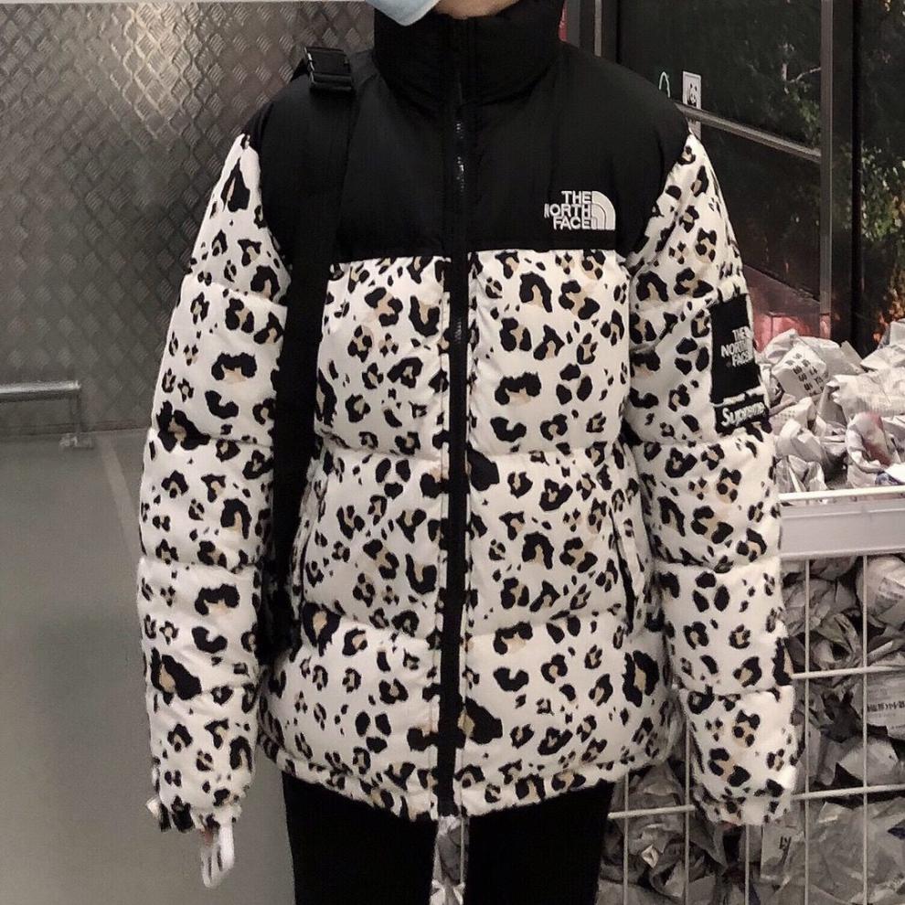 豹纹棉服宽松百搭男女情侣款立领外套加厚保暖棉衣休闲酷奇boybo豹纹m