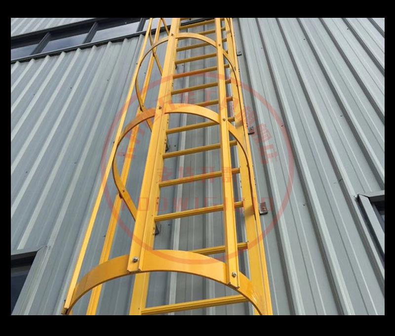 爬梯护笼 镀锌钢爬梯玻璃钢爬梯护笼刷漆绝缘防腐梯笼直梯安全梯人字