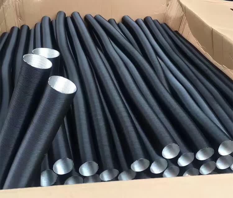 驻车加热器出风管柴暖管配件柴油暖风机车载燃油空气取暖器铝箔管90出