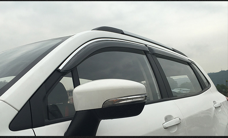 适用于长安cs15晴雨挡 车门挡雨板 cs15改装专用车窗亮条雨眉 车门遮