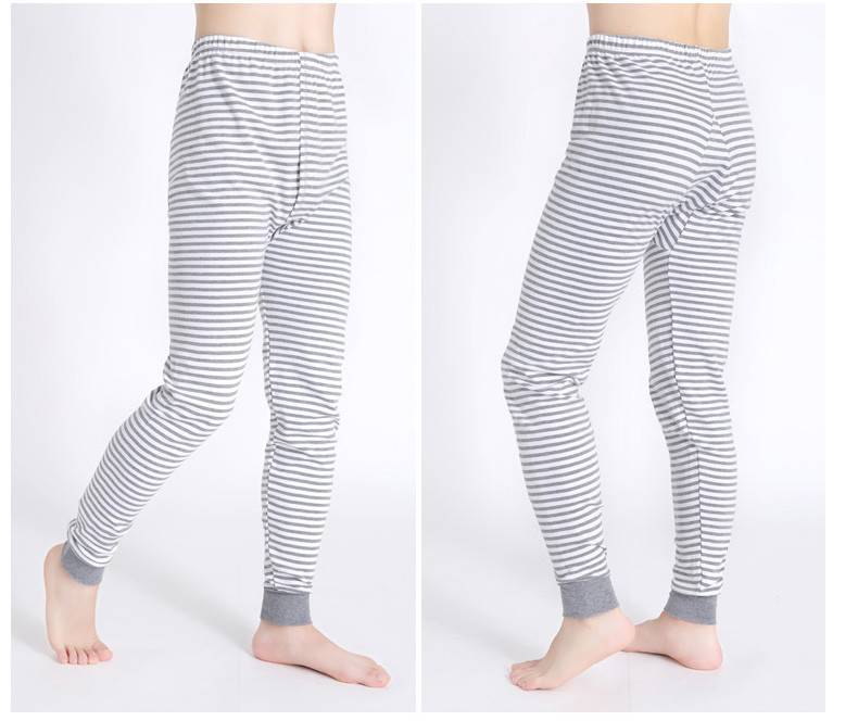 浪莎秋裤纯棉中大童男童睡裤初中生男孩打底保暖裤青少年男士基础打底