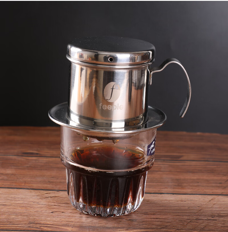 京选好货越南滴漏咖啡壶手冲壶feepie越南滴漏咖啡壶不锈钢手冲滴滤式