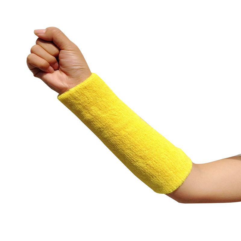 阙时翊排球护腕棉运动加长毛巾护腕护手腕篮球加厚保暖男女护臂蓝色二