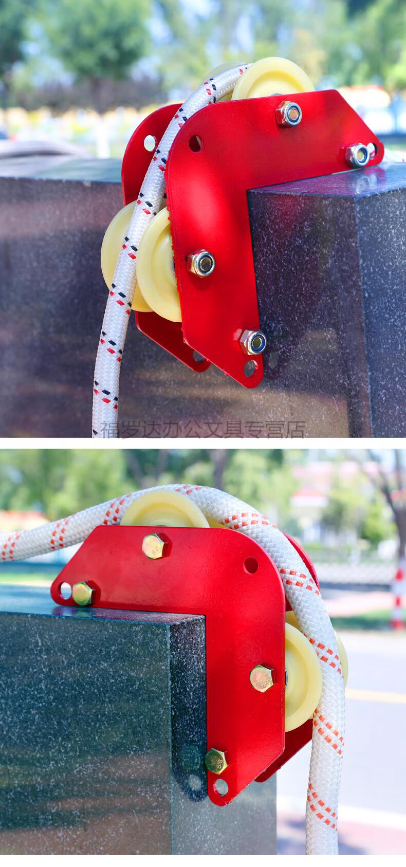 电力高空作业安全吊绳手动滑轮收绳 合页款/双钩【图片 价格 品牌