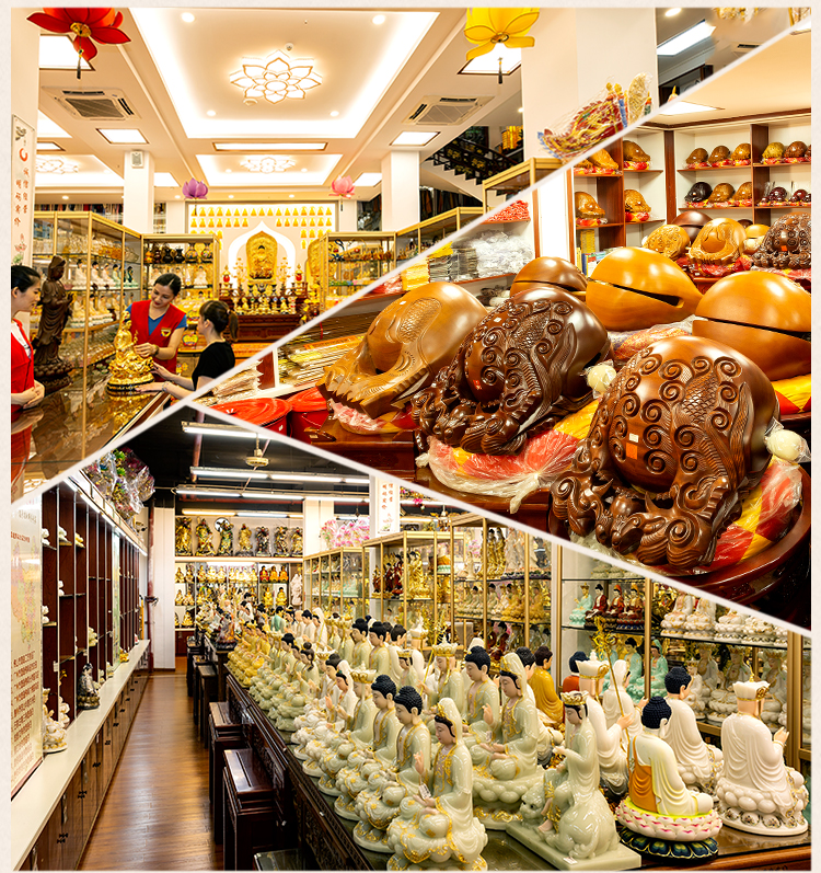 盛凡 台湾铜鎏金伽蓝韦陀菩萨佛像寺庙左右护法韦驮关公财神爷佛像