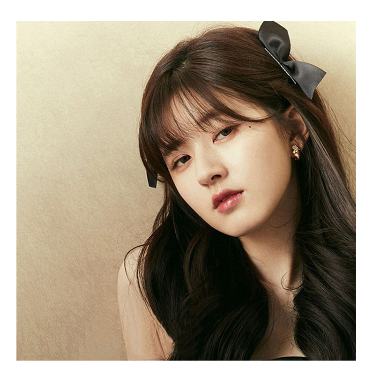 liyan赵露思同款黑色蝴蝶结发卡发饰发夹边夹网红夏夹女卡仙女对夹