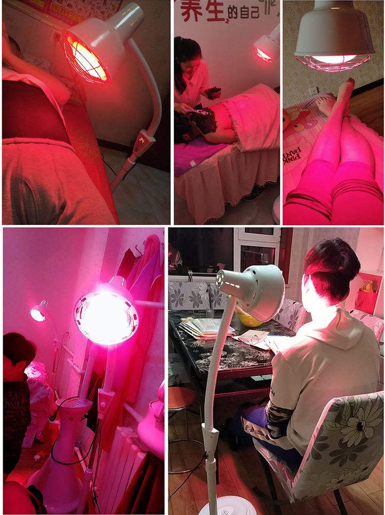 双头远理疗灯家用取暖灯取暖器电烤灯理疗器美容院专用加热红光双头